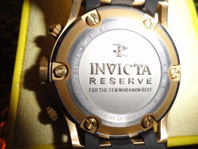 Invicta 6905 Reserve Subaqua Specialty Chronograph Gold Plated Swiss Watch