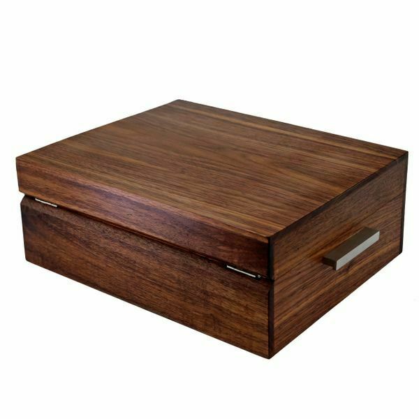 Brizard and Co. - "Organic Contempo" Cigar Humidor - Figured Walnut 60/70 Count