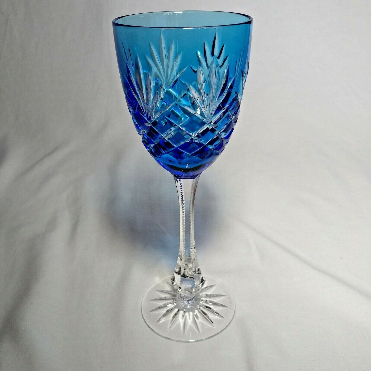 Faberge Odessa Sky Blue Crystal Glass