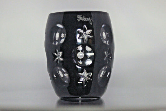 Faberge Galaxy Black Crystal Shot Glass
