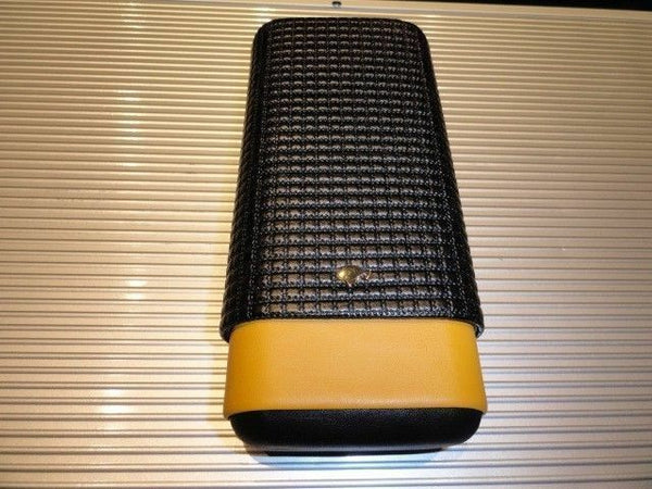 Black & Gold Leather  Carrying Case