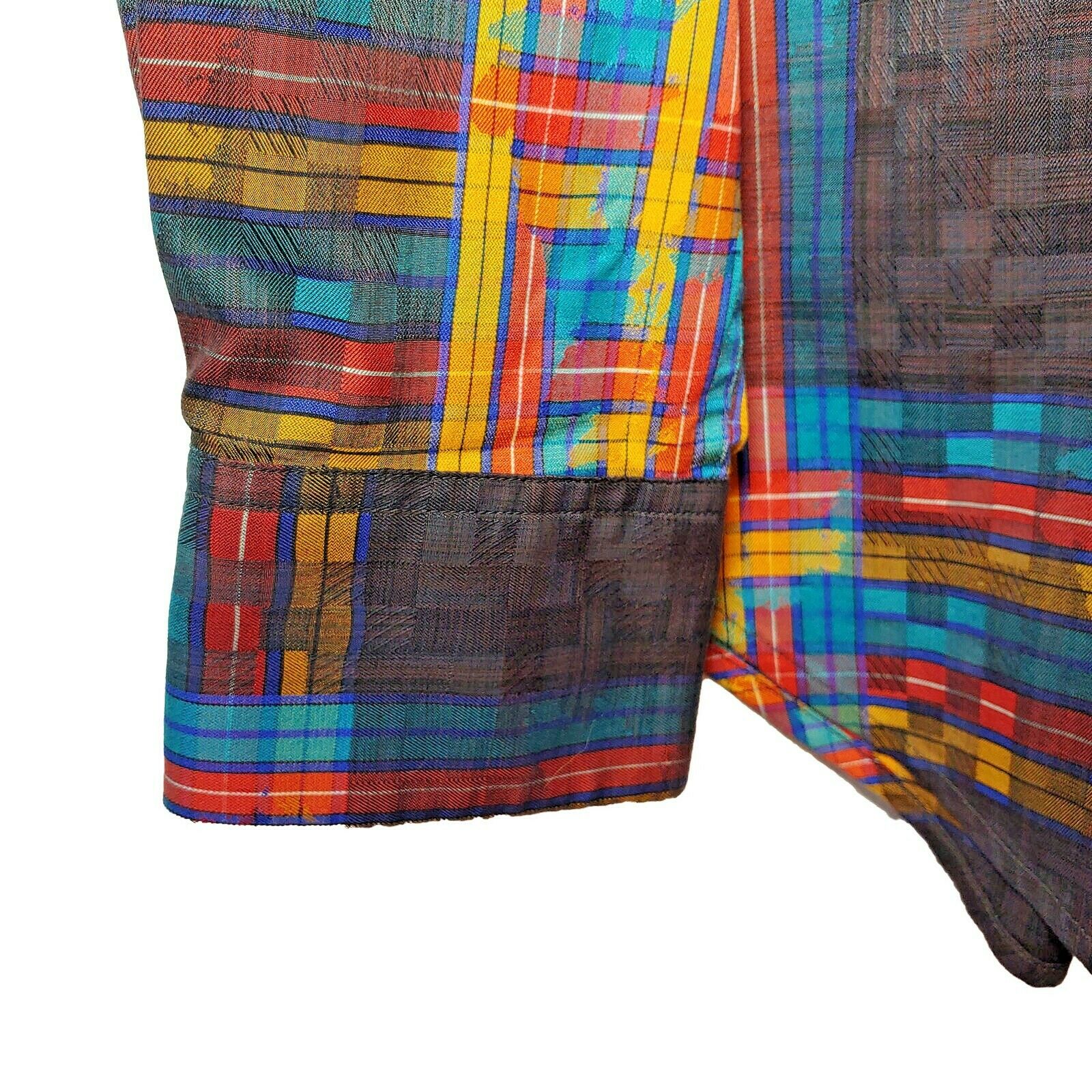 Robert Graham - Colorful Long Sleeve - Men's Medium Button Down Classic Fit