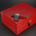 Brizard and Co Red Royal Oak Humidor 30 / 40 count