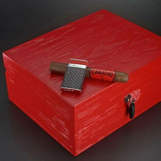 Brizard and Co Red Royal Oak Humidor 30 / 40 count