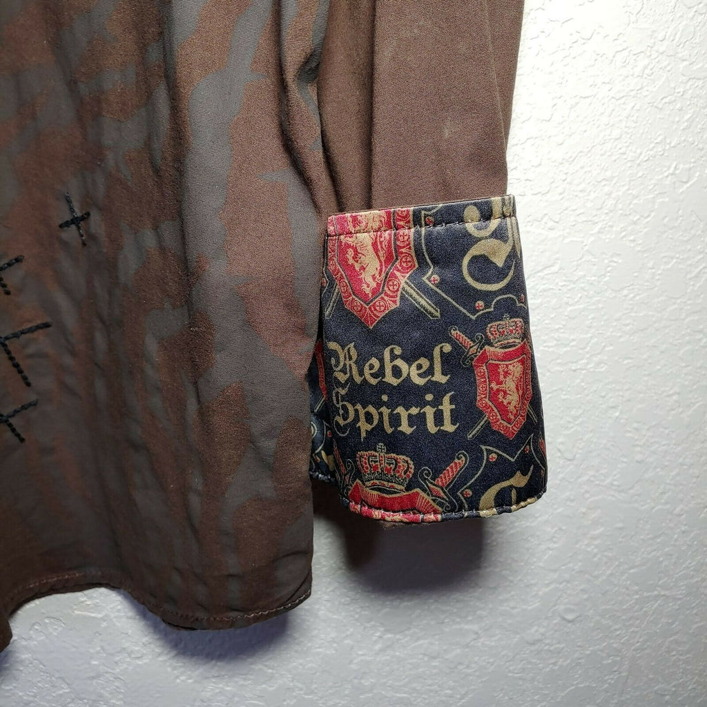 Rebel Spirit | Brown | King of Kings Shirt | Men's Medium