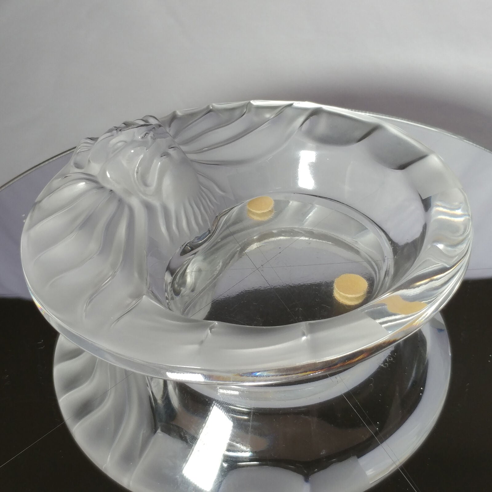Lalique | Crystal "Tete De Lion" Ashtray