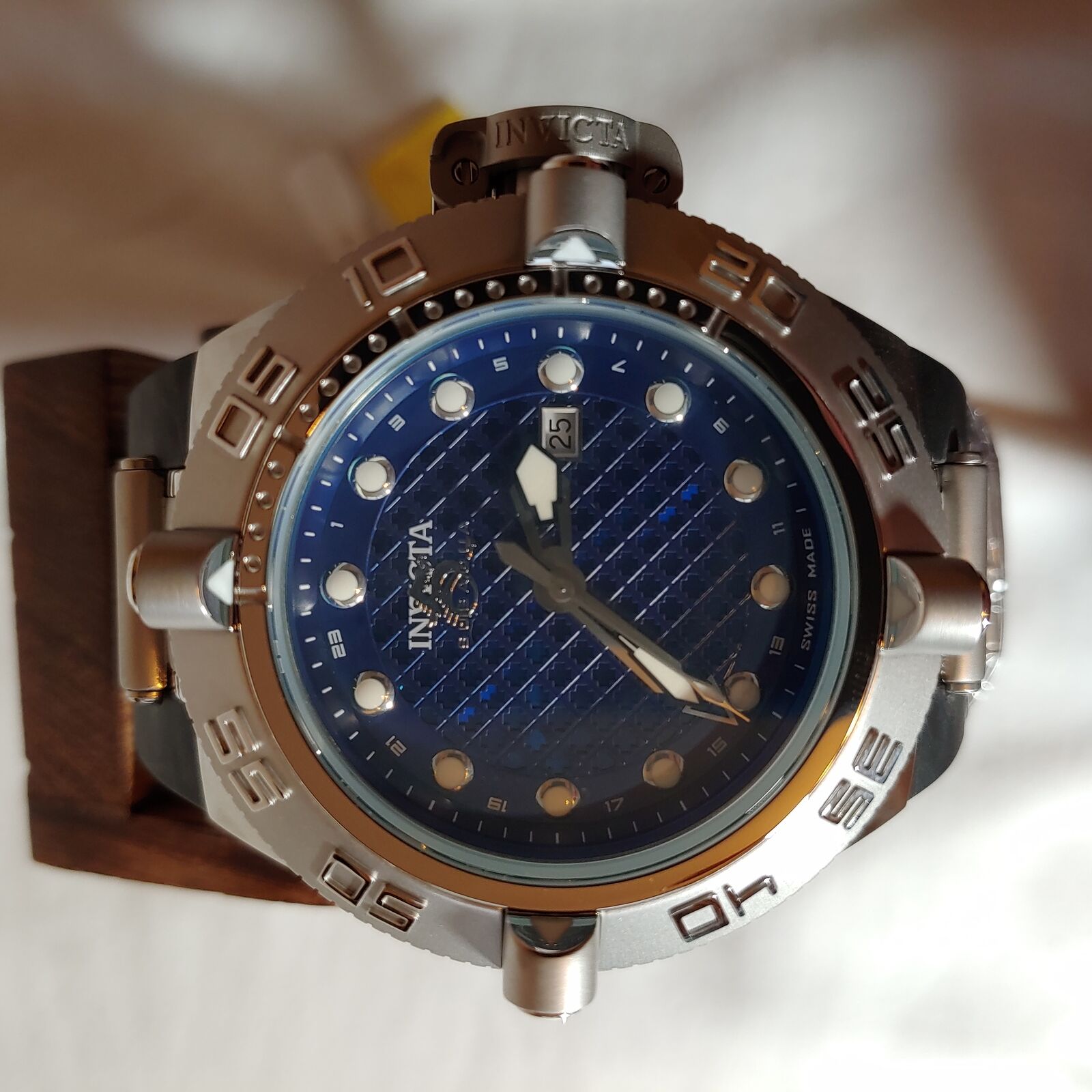 INVICTA SUBAQUA NOMA IV MENS QUARTZ 50MM BLUE CASE STAINLESS STEEL DIAL