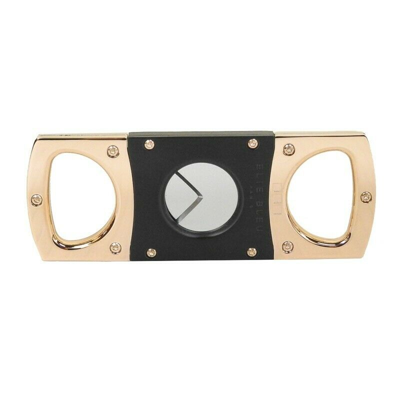 Elie Bleu Cigar Cutter Polished Rose Gold with Satin Black | EBC1002 New