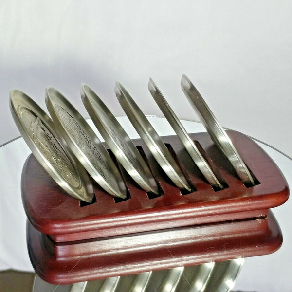 ROYAL SELANGOR PEWTER  COASTER SET of 6