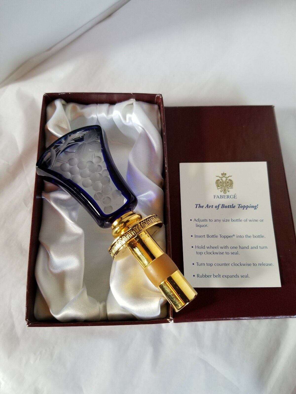 Fabergé Crystal Bottle Stopper