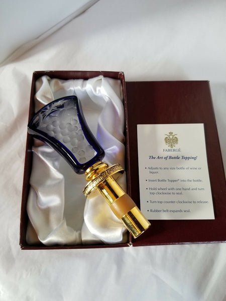 faberge crystal bottle stopper