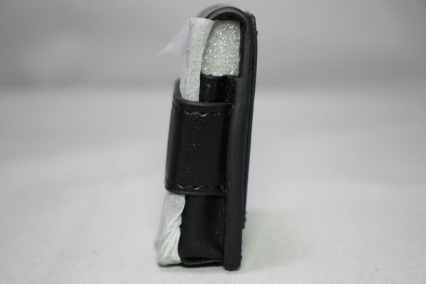 Elie Bleu Black Leather Case | Fits J-14 Covered Jet Lighters | EBPOUCH07