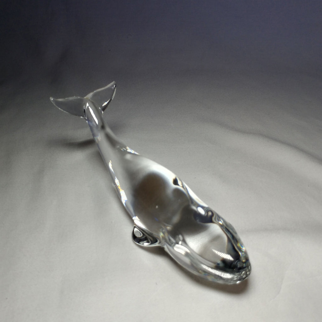 Baccarat Crystal Whale. Spectacular Heavyweight Beauty