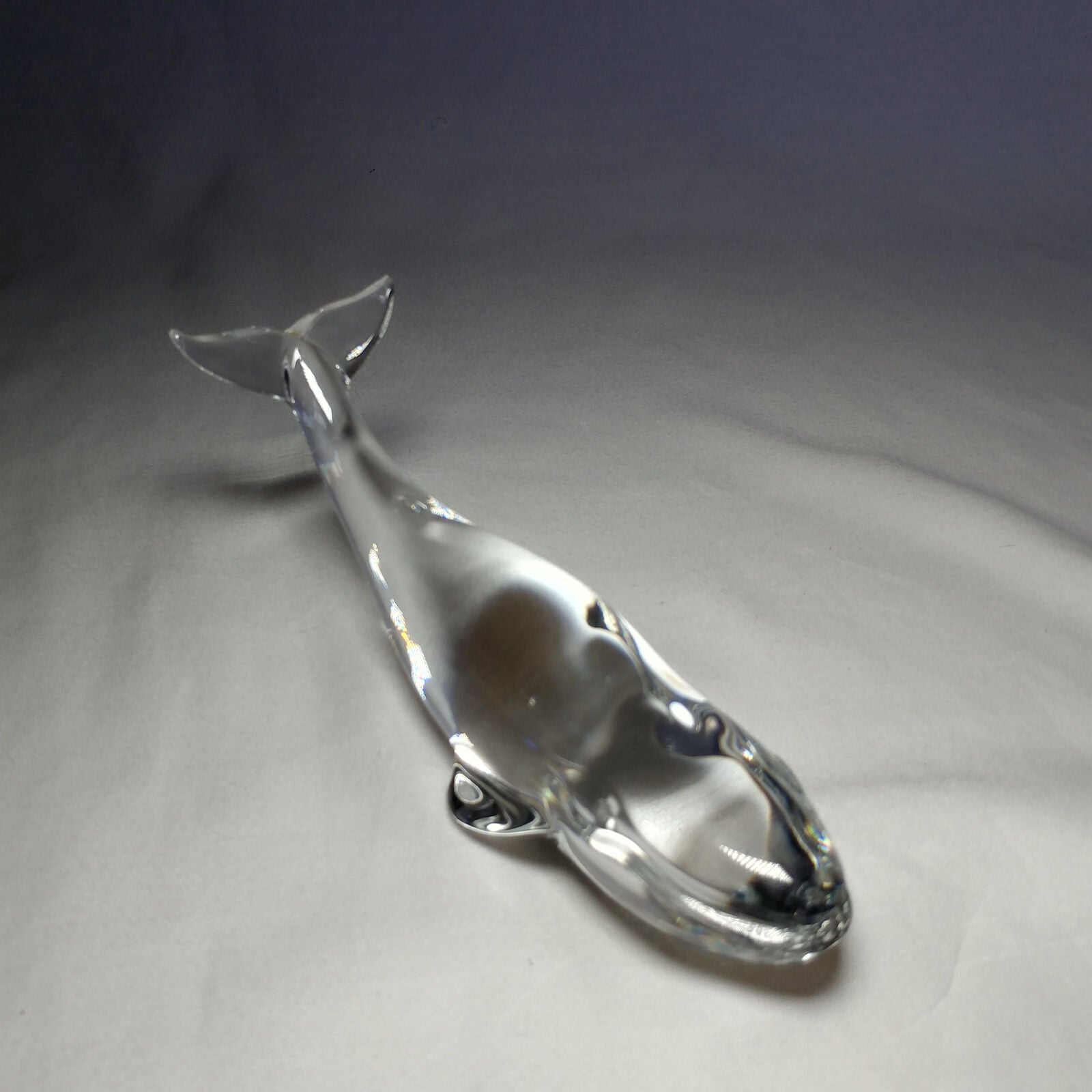 Baccarat Crystal Whale. Spectacular Heavyweight Beauty