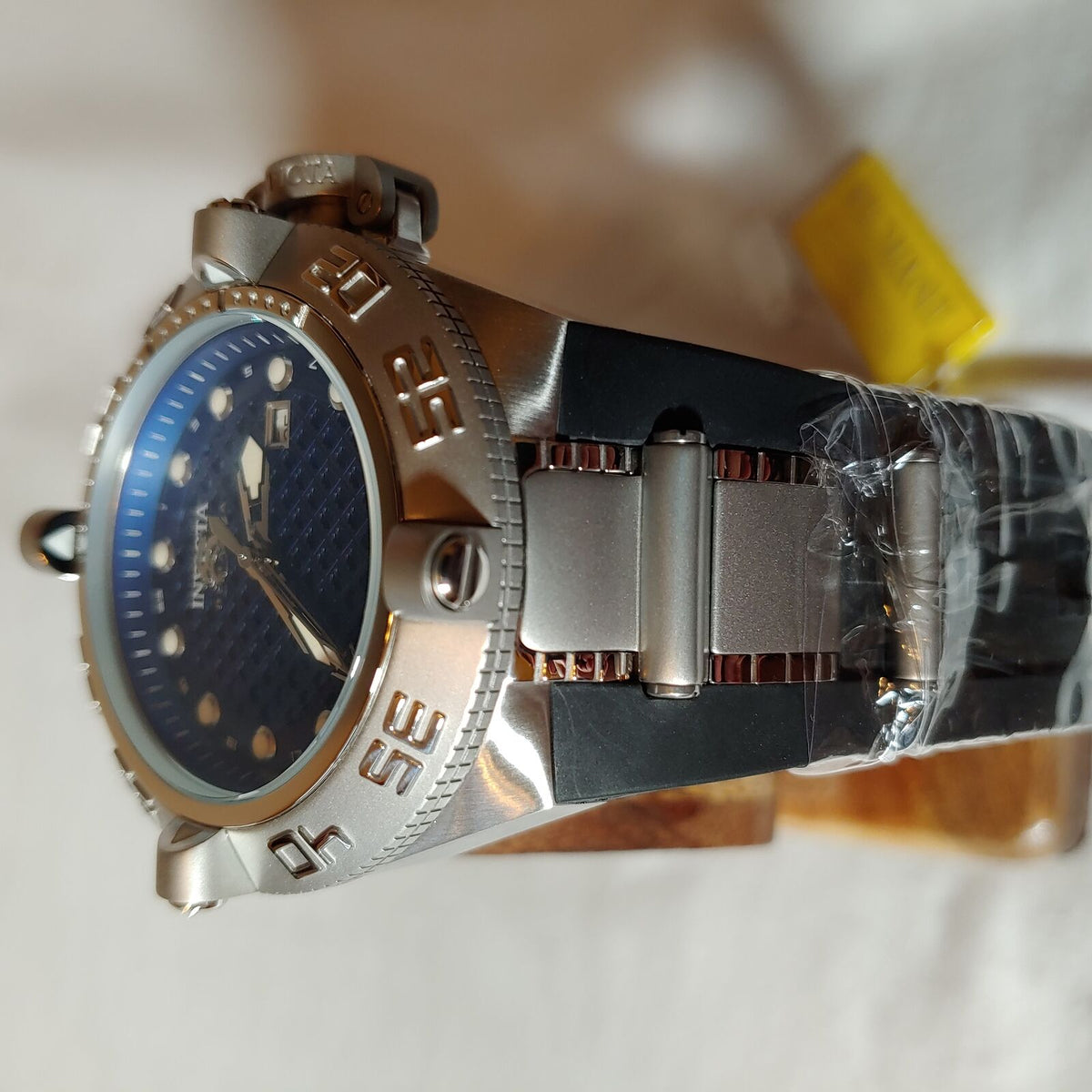 INVICTA SUBAQUA NOMA IV MENS QUARTZ 50MM BLUE CASE STAINLESS STEEL DIAL