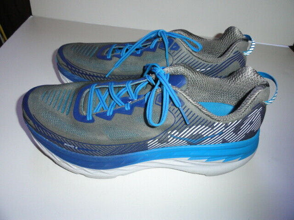 HOKA ONE ONE Bondi 5 Men's Athletic Shoes  Grey / Blue 13" M Size