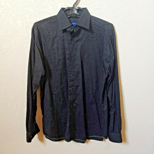 Georg Roth | Los Angeles | Men's Black Long sleeve Button down Casual Shirt