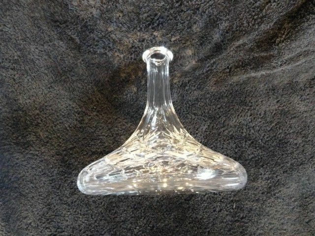 Cut  Crystal 10.5" Ships Decanter with stopper no original box