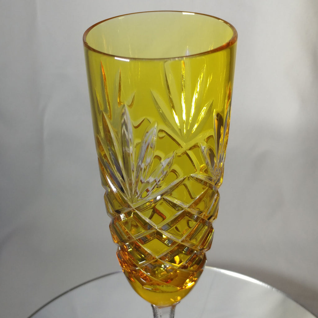 FABERGÉ ODESSA YELLOW GOLD CRYSTAL FLUTE | SINGLE