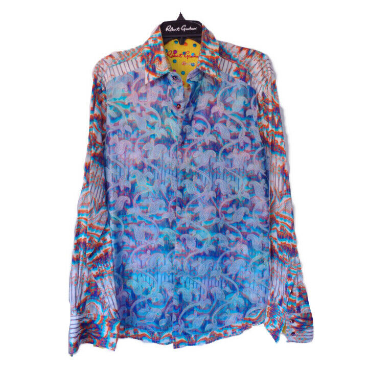 Robert Graham - Colorful Long Sleeve - Men's Medium Button Down Classic Fit