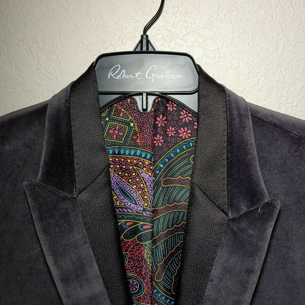 Robert Graham - Classic Fit Sport Coat Suede Jacket - Black