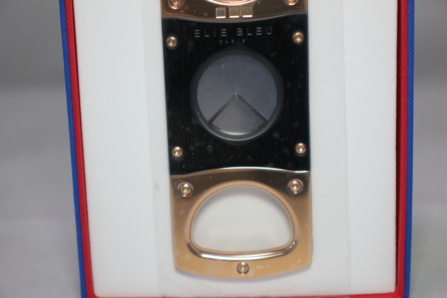 Elie Bleu Cigar Cutter Polished Rose Gold with Satin Black | EBC1002 New