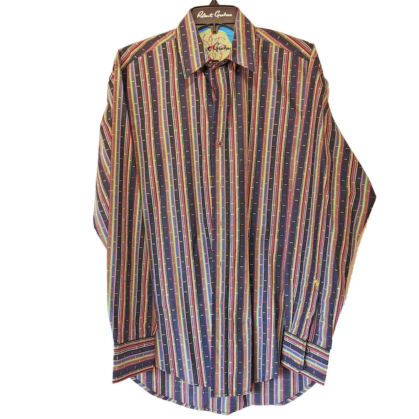 Robert Graham - Colorful Long Sleeve - Men's Medium Button Down Classic Fit