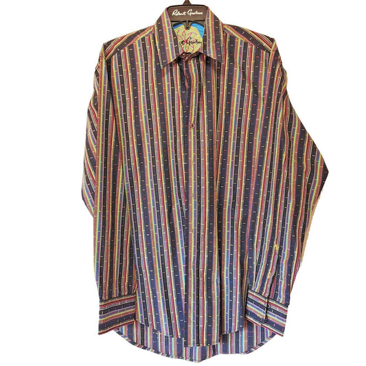 Robert Graham - Colorful Long Sleeve - Men's Medium Button Down Classic Fit