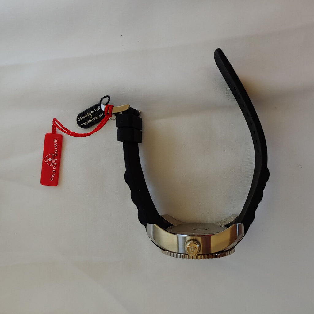 Swiss Legend SL-20068-02 | Watch Men | Quartz | Analogue | Black Rubber Strap