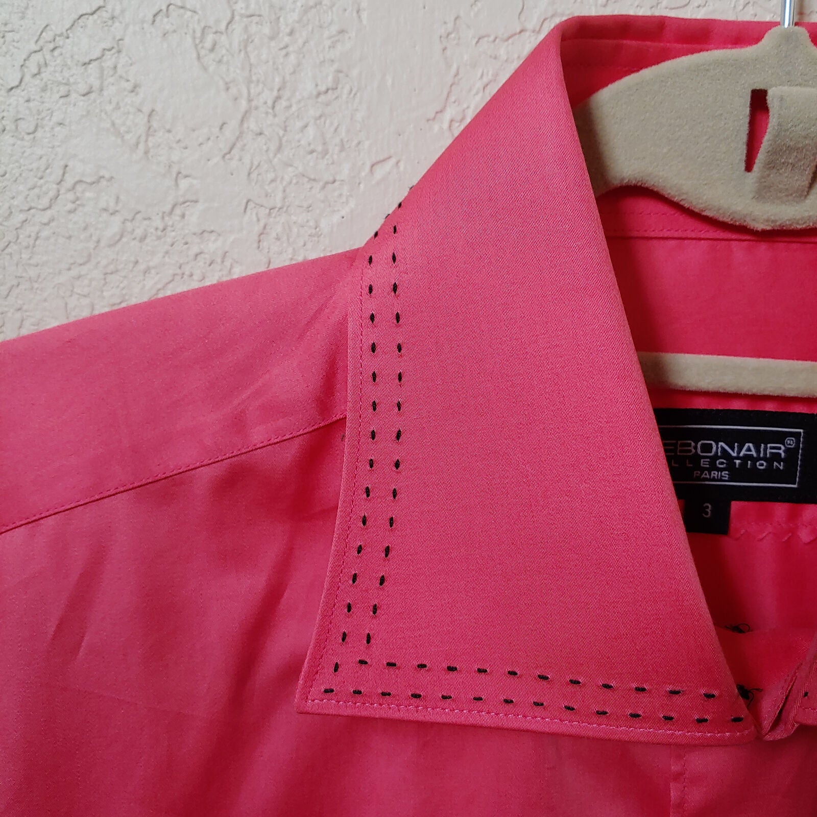 Debonair | Men's Pink Longsleeve Buttondown Casual Shirt | Sz. 3