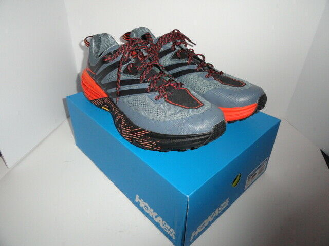 Hoka One Speedcoat 3 Grey and Orange  size 13 M