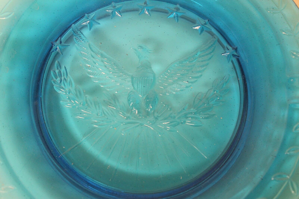 Blue Glass Ashtray