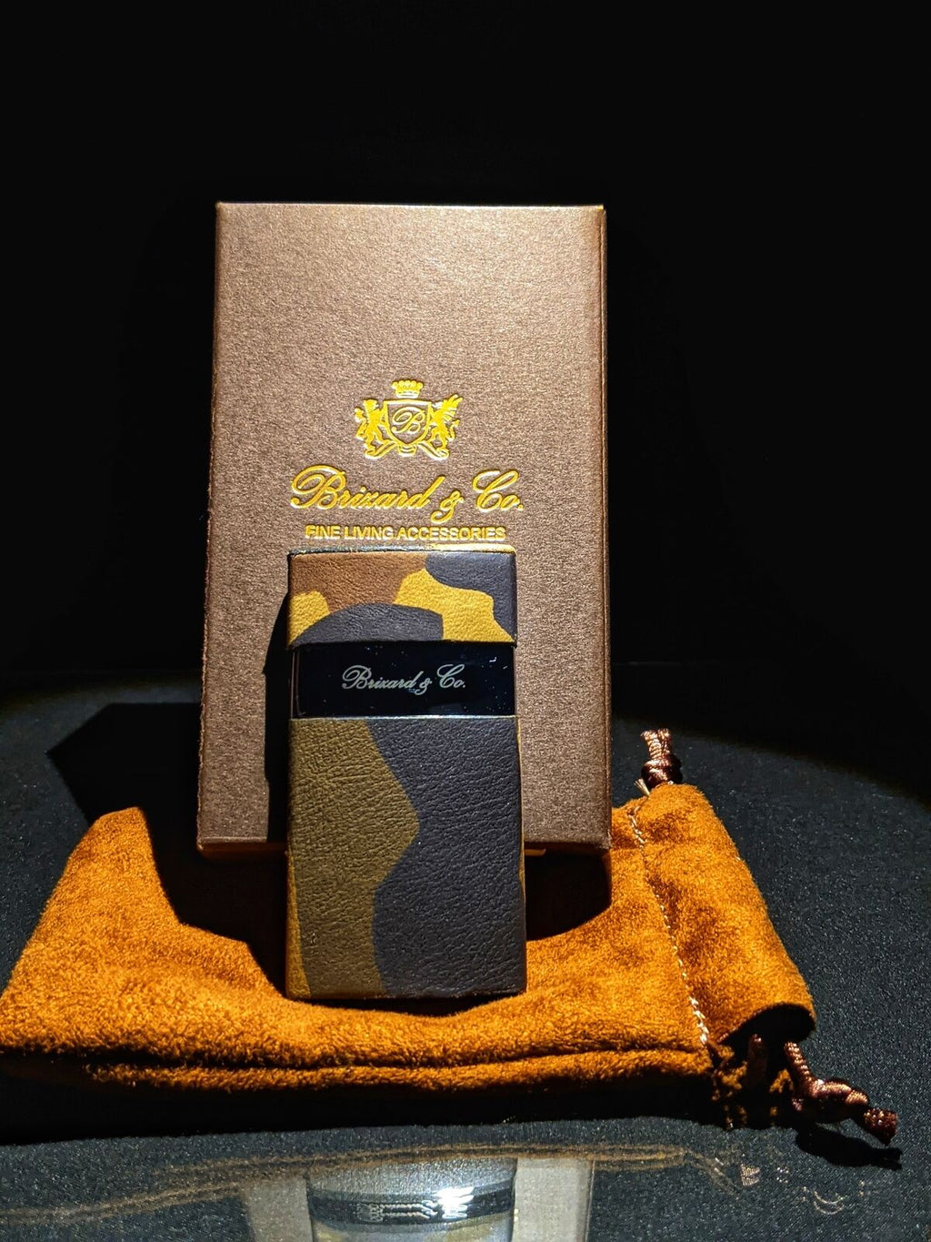 Brizard and Co Camo Pattern  Case, Cutter and Lighter Combo