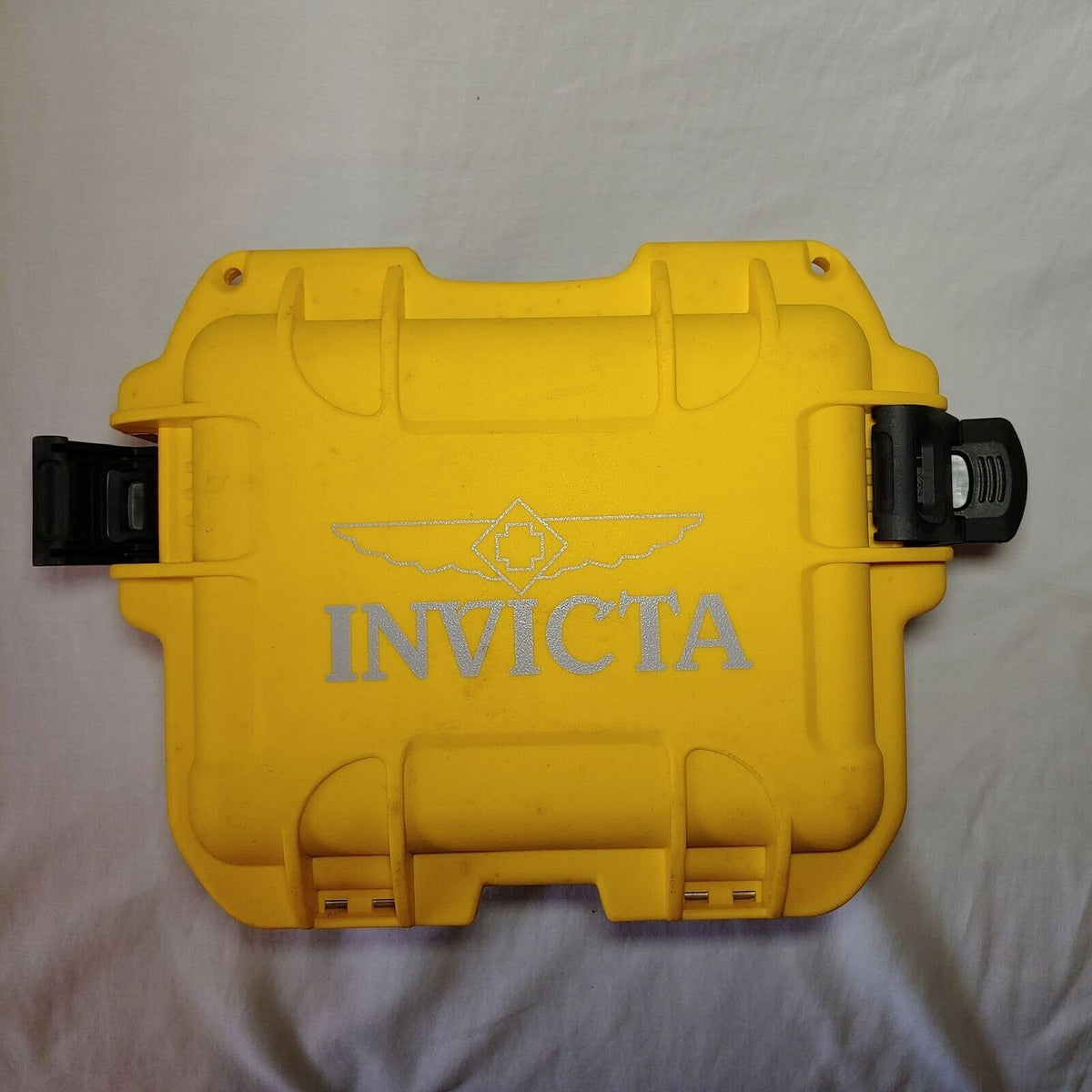 Invicta IG0097-SM1S-Y 3 Slot Yellow Plastic Watch Box Case