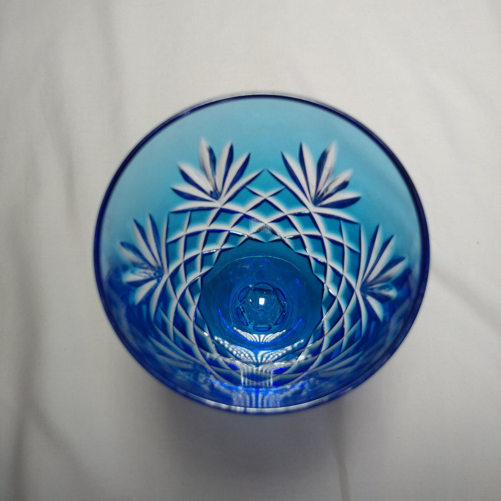 Faberge Odessa Sky Blue Crystal Glass