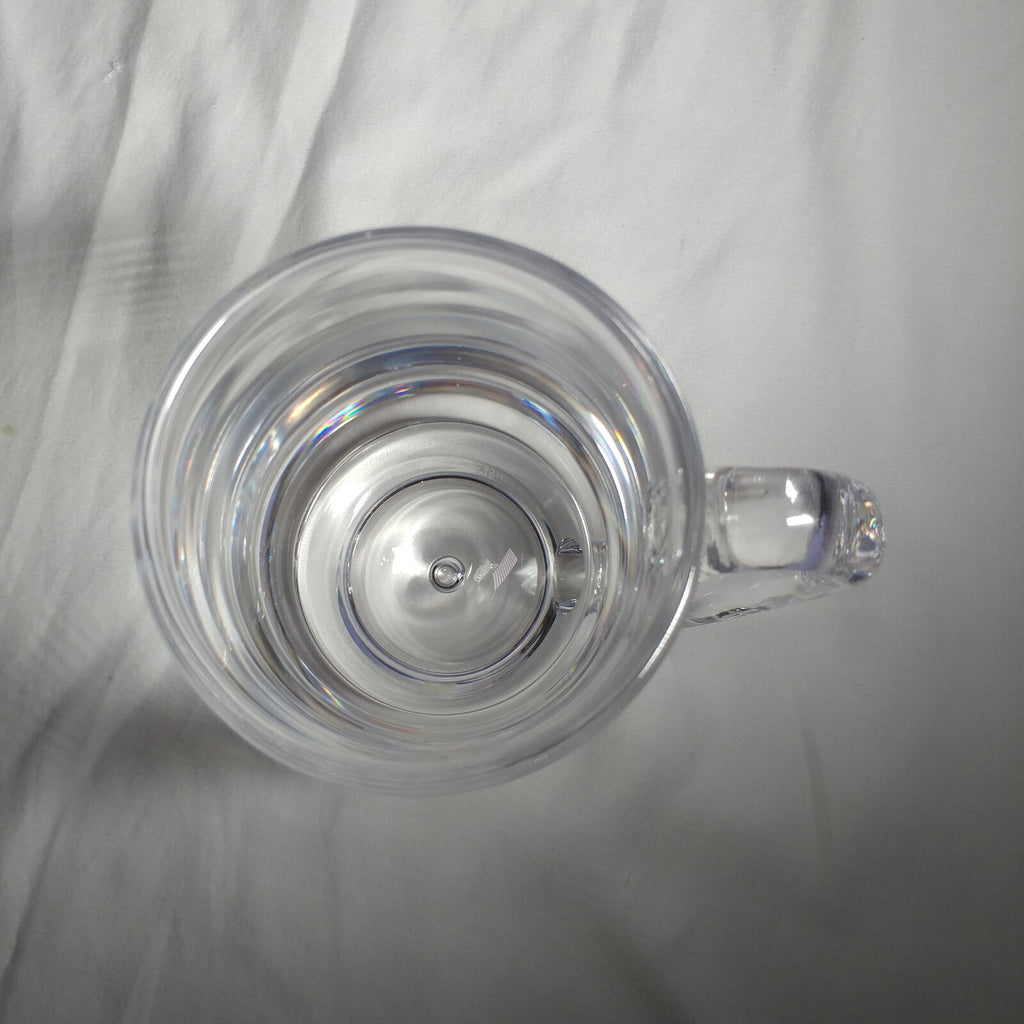 KOSTA BODA ART GLASS CRYSTAL MUG VICKE LINDSTRAND ETCHED 1971