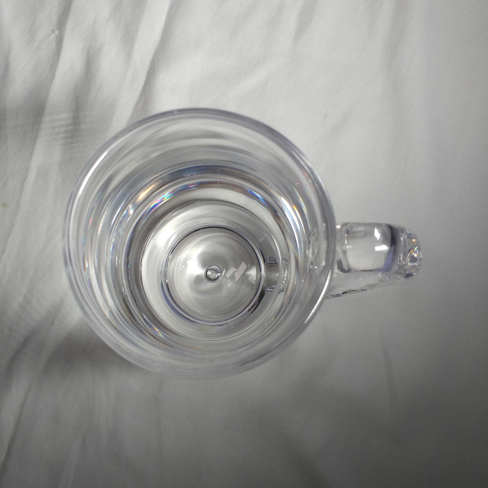 KOSTA BODA ART GLASS CRYSTAL MUG VICKE LINDSTRAND ETCHED 1971