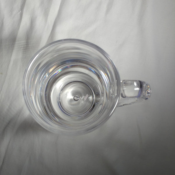 KOSTA BODA ART GLASS CRYSTAL MUG VICKE LINDSTRAND ETCHED 1971
