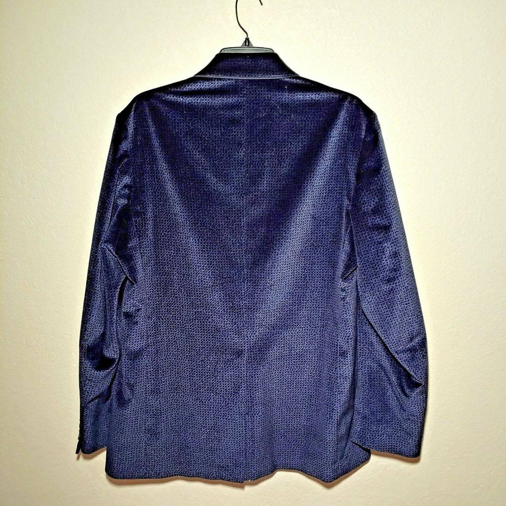 Robert Graham - Classic Fit Sport Coat Suede Jacket - Navy Blue