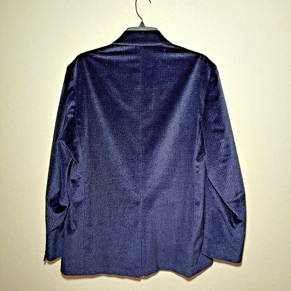 Robert Graham - Classic Fit Sport Coat Suede Jacket - Navy Blue
