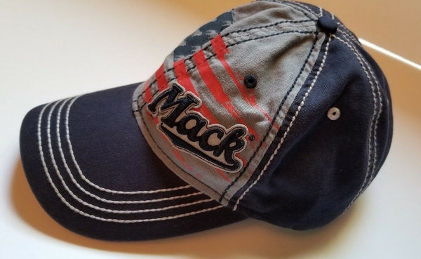 Mack Trucks Blue Denim  Embroidered Baseball Cap