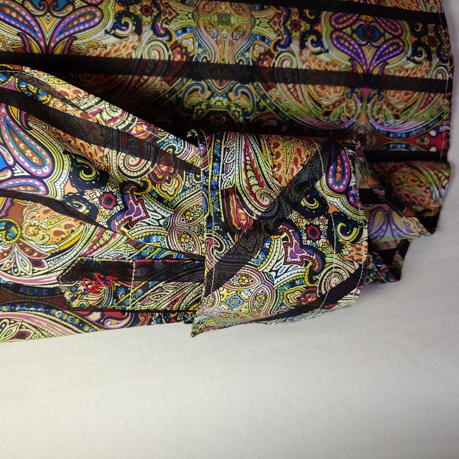 Robert Graham - Colorful Long Sleeve - Men's Medium Button Down Classic Fit