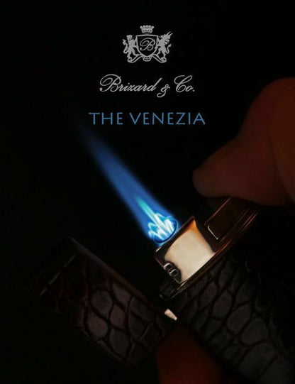 Brizard and Co. - Venezia Lighter - Genuine Black Caiman