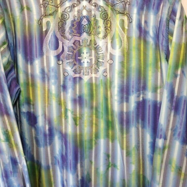 Robert Graham - Colorful Long Sleeve - Men's Medium Button Down Classic Fit