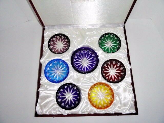 Faberge Crystal Colored Coasters
