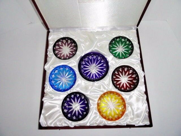 Faberge Crystal Colored Coasters