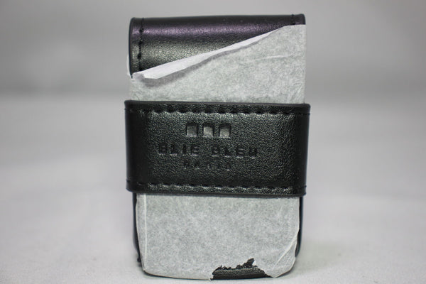 Elie Bleu Black Leather Case | Fits J-14 Covered Jet Lighters | EBPOUCH07