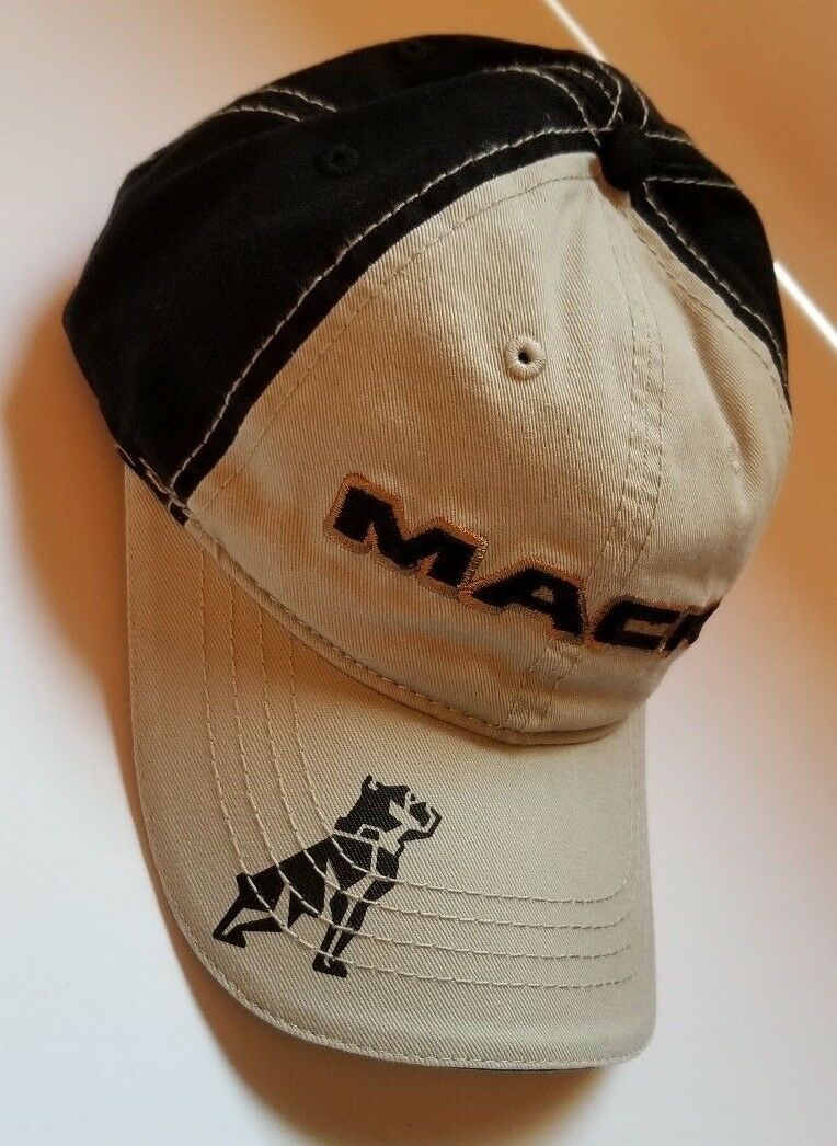 Mack Trucks Black & Tan Canvas  Baseball Cap