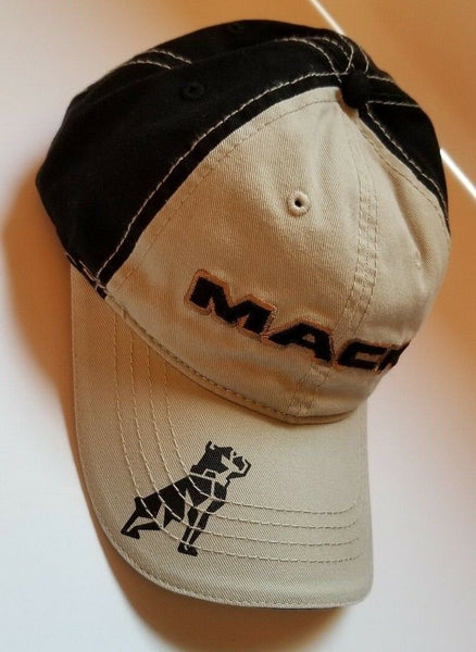 Mack Trucks Black & Tan Canvas  Baseball Cap