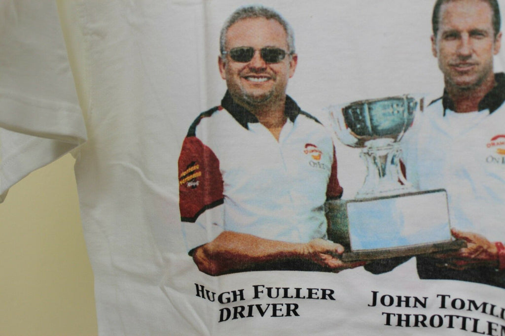 Driving Force Men's White Shirt Medium